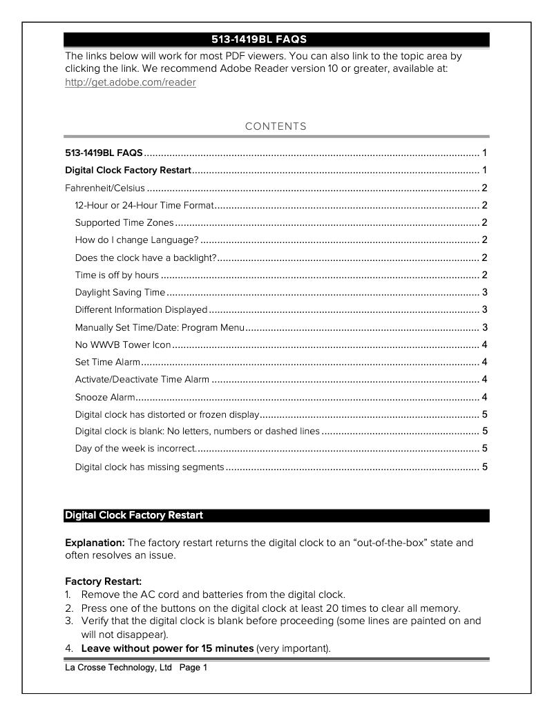 Imagen de la primera página del manual del dispositivo 513-1419BLV4