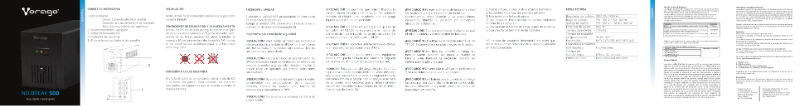 Página 1 del manual Manual de usuario Vorago UPS-500