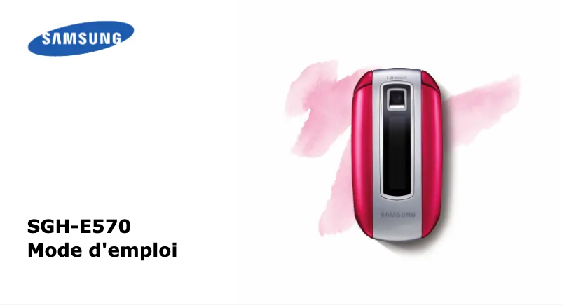 Imagen de la primera página del manual del dispositivo SGH-E570
