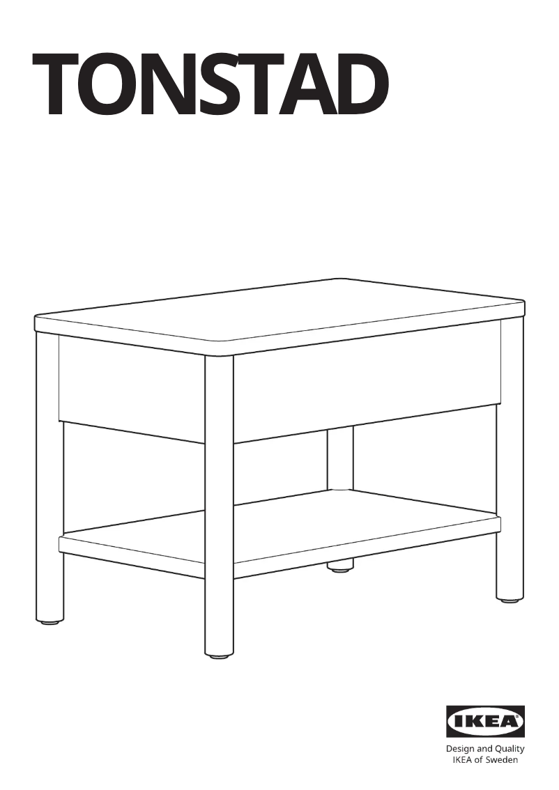 Imagen de la primera página del manual del dispositivo TONSTAD 405.284.67