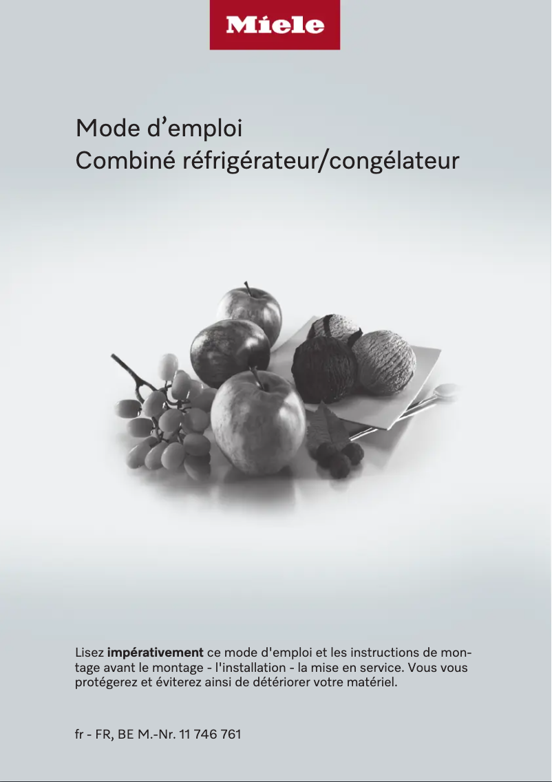 Página 1 del manual Manual de usuario Miele KF 7772 B