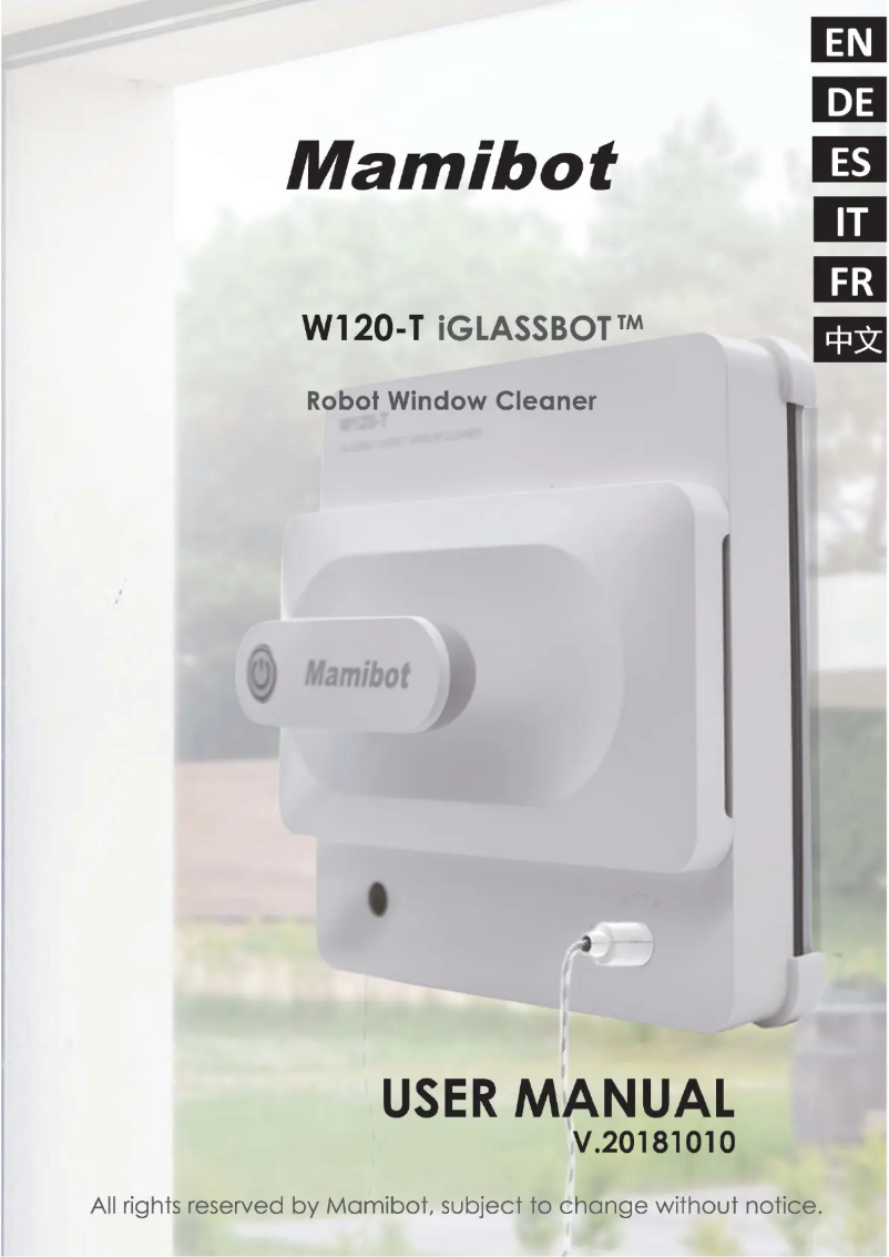 Imagen de la primera página del manual del dispositivo iGlassbot W120-T