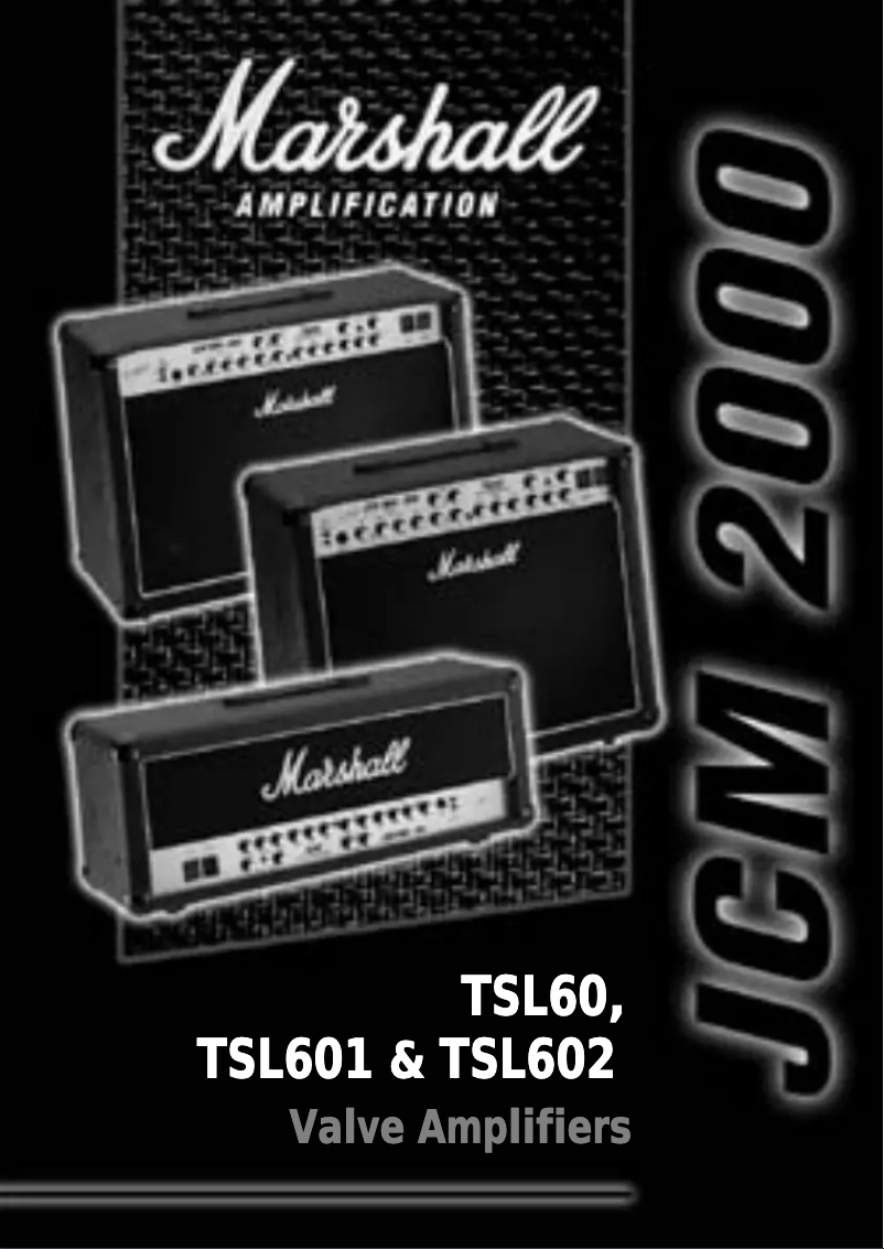 Página nº 1 - Manual de usuario Marshall TSL60