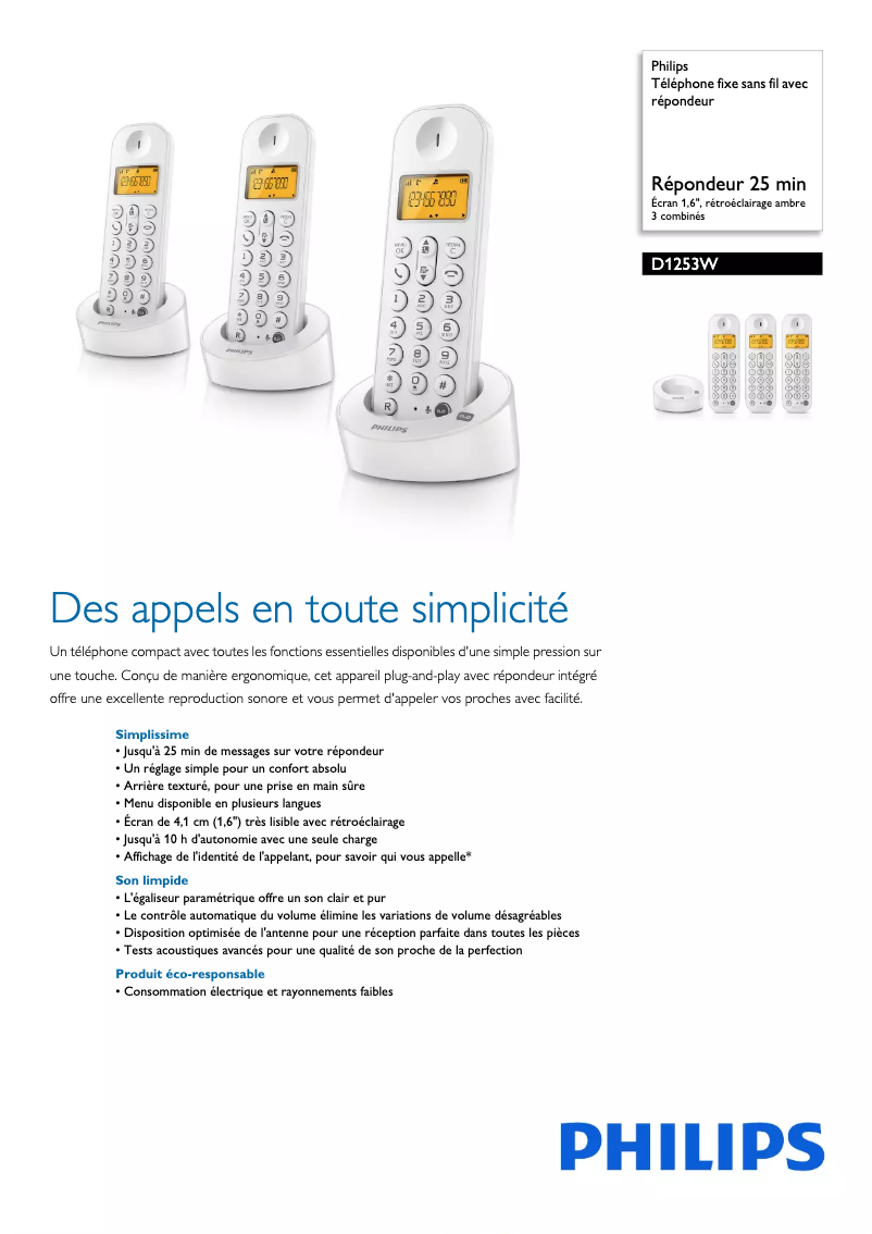 Imagen de la primera página del manual del dispositivo D1253W