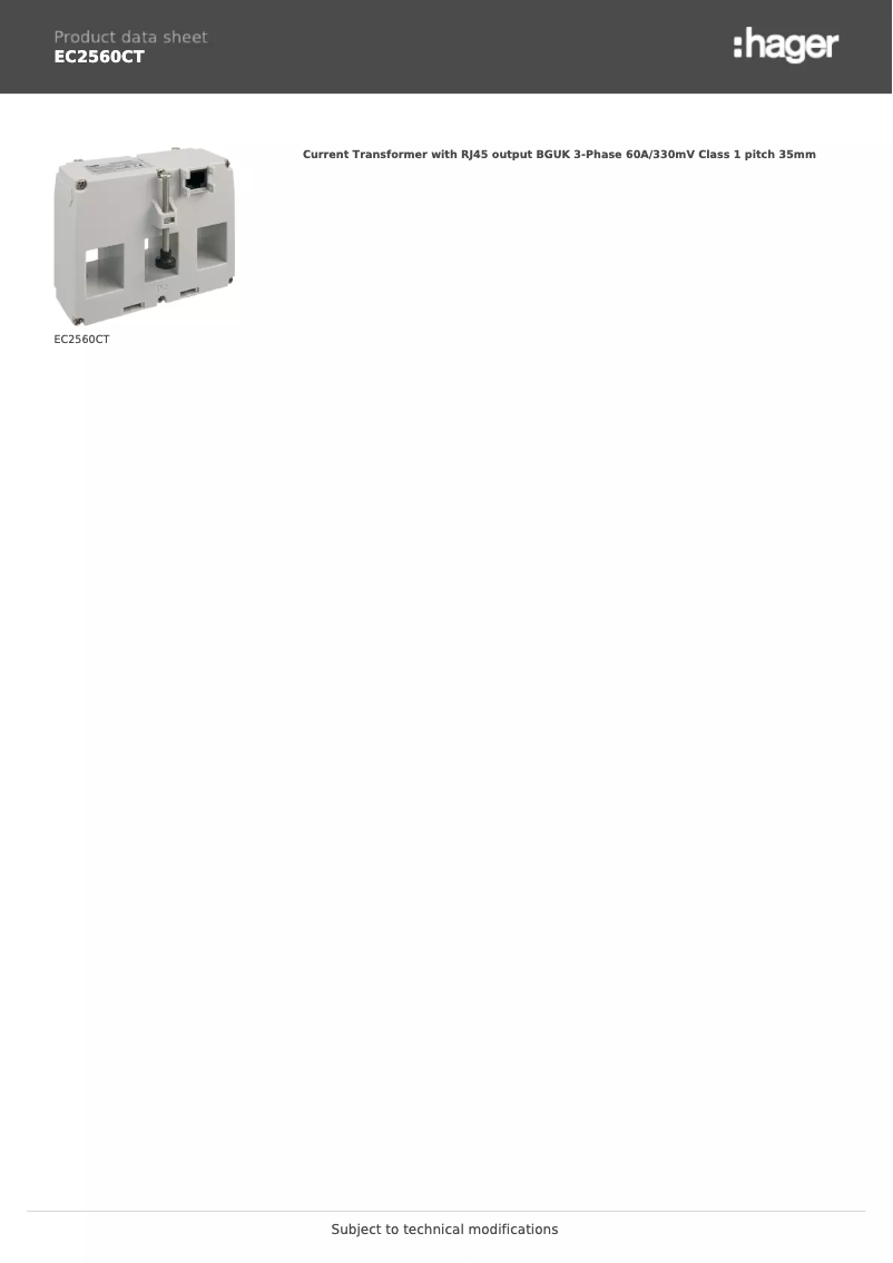 Imagen de la primera página del manual del dispositivo EC2560CT