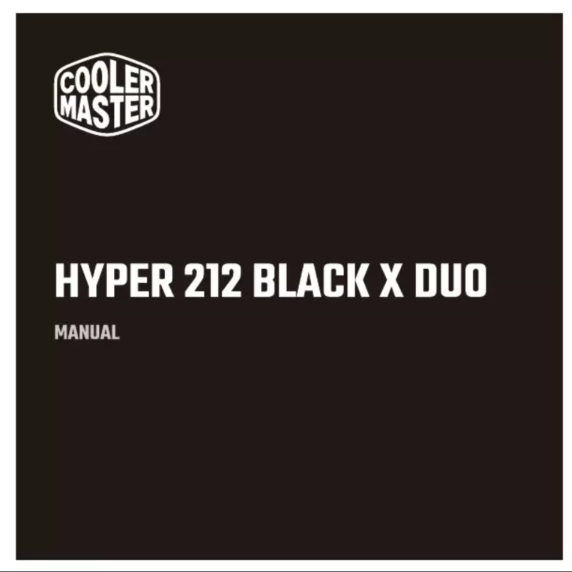 Página 1 del manual Manual de usuario Cooler Master Hyper 212 Black X Duo