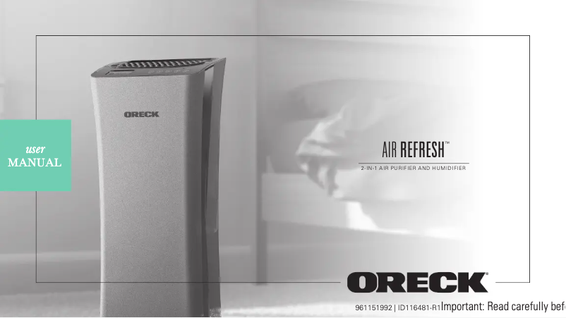 Imagen de la primera página del manual del dispositivo Air Refresh WK15500B