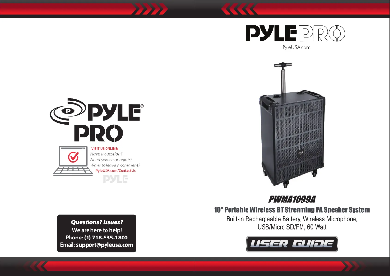 Imagen de la primera página del manual del dispositivo PWMA1099A