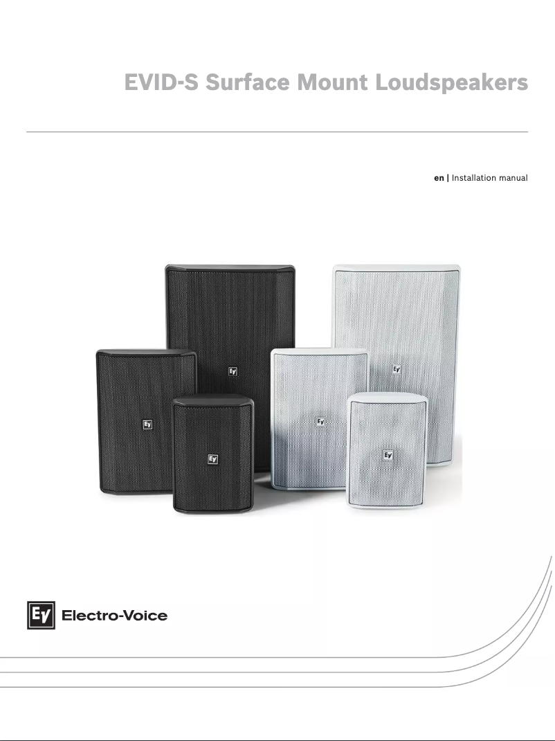 Página 1 del manual Manual de usuario Electro-Voice EVID-S8.2T