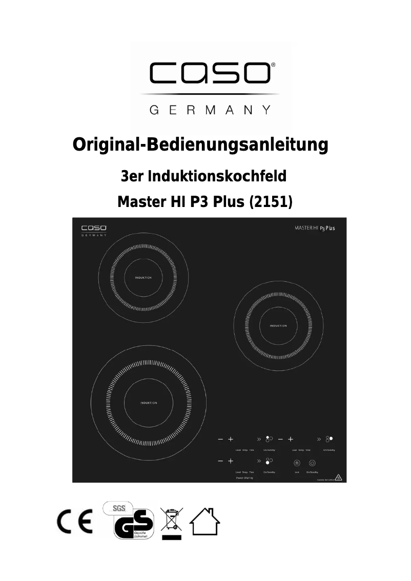 Página 1 del manual Manual de usuario Caso Master HI P3 Plus