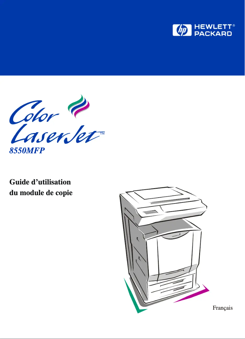 Imagen de la primera página del manual del dispositivo LaserJet 8550