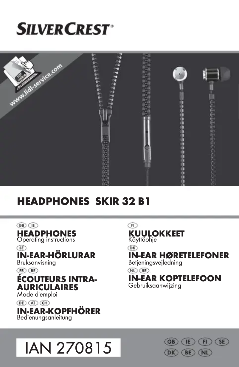 Imagen de la primera página del manual del dispositivo SKH 50 A1