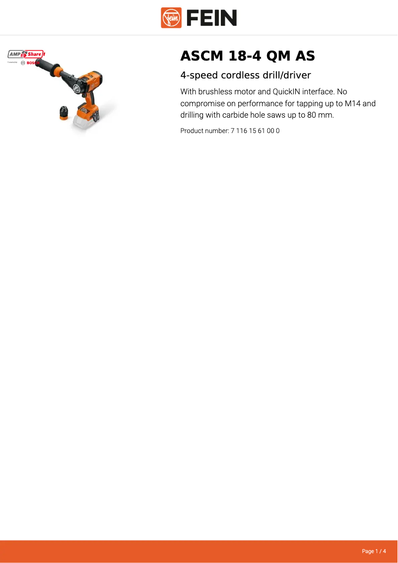 Imagen de la primera página del manual del dispositivo ASCM 18 QM