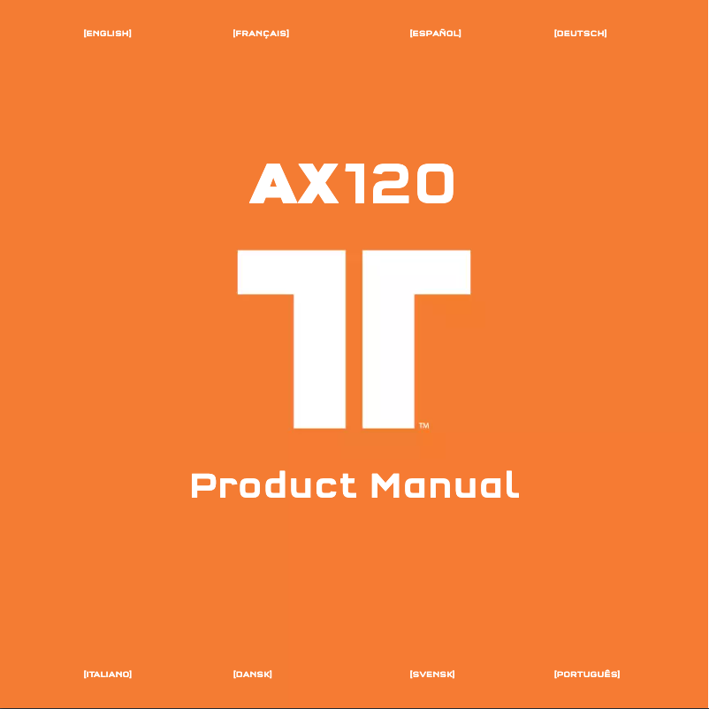 Imagen de la primera página del manual del dispositivo AX120 Gaming headset