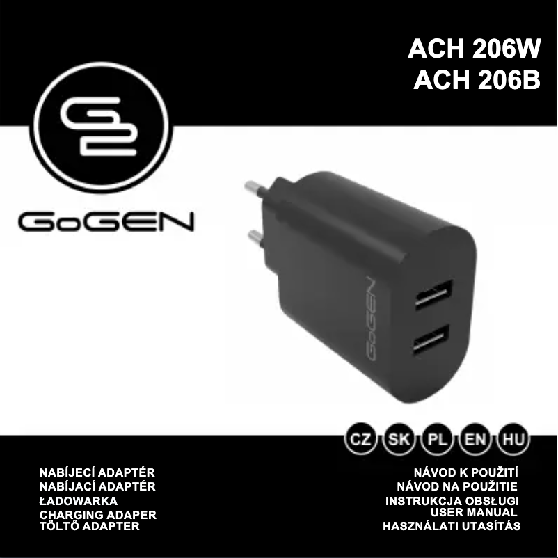 Imagen de la primera página del manual del dispositivo ACH206W