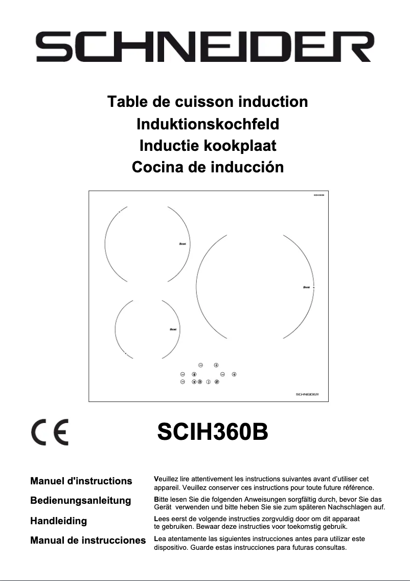 Página 1 del manual Manual de usuario Schneider SCIH360B