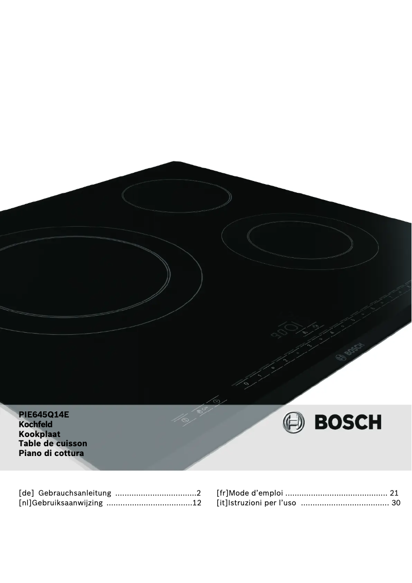Página nº 1 - Manual de usuario Bosch HBD2065N