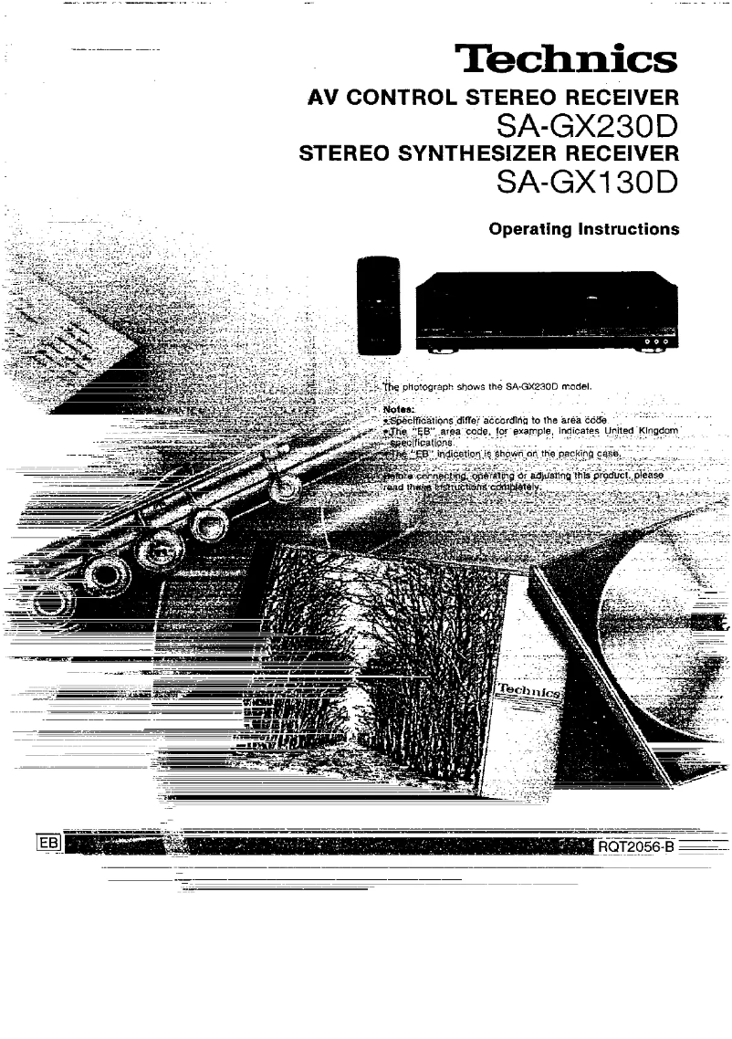 Imagen de la primera página del manual del dispositivo SA-GX130D