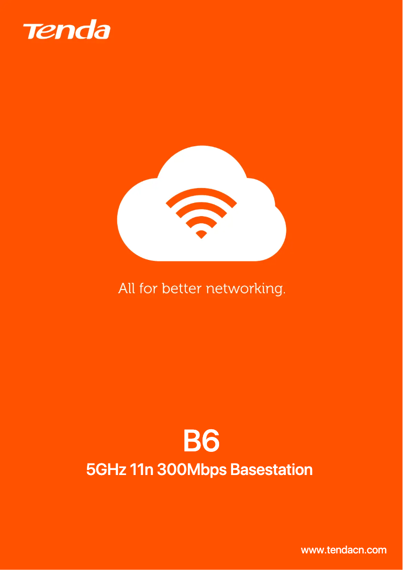 Imagen de la primera página del manual del dispositivo B6