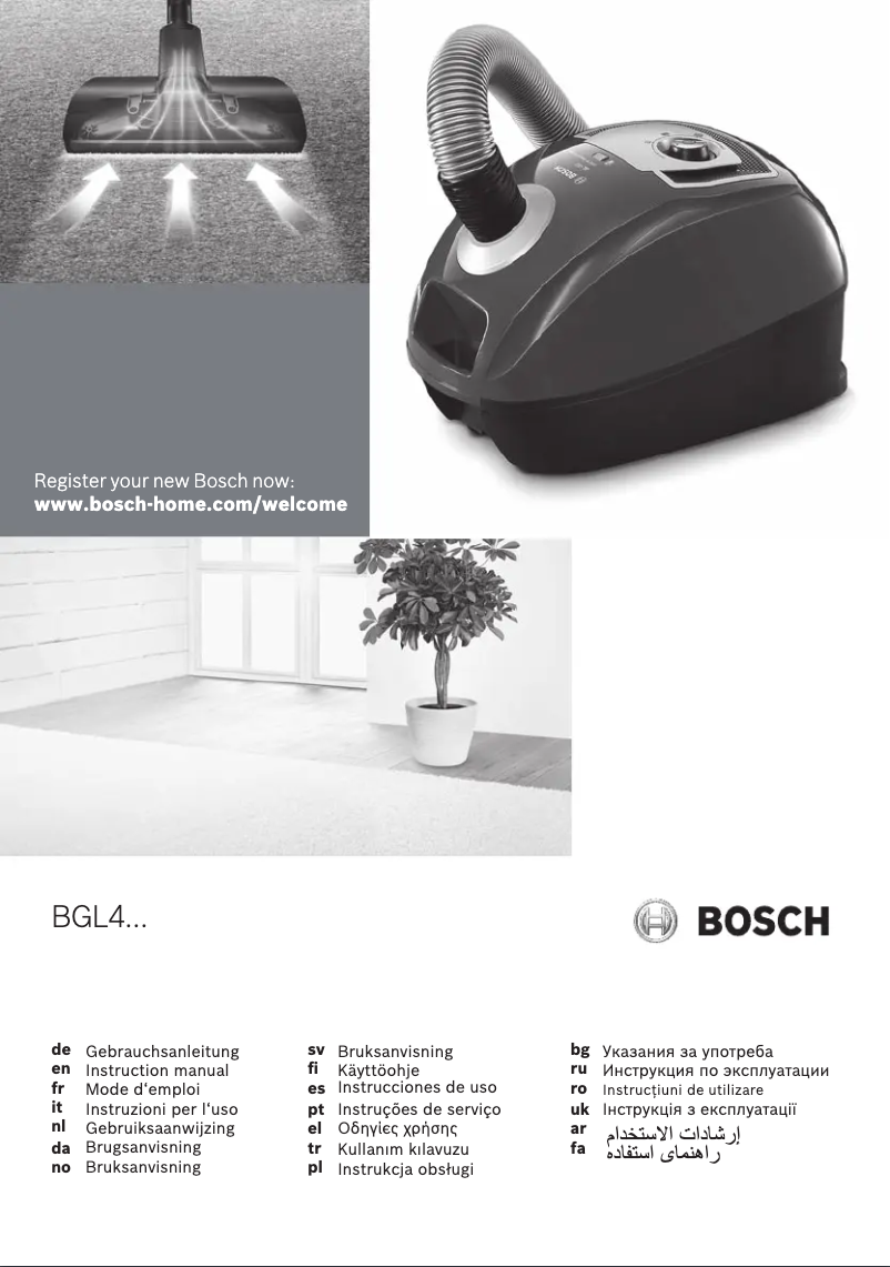 Página 1 del manual Manual de usuario Bosch BGL42130