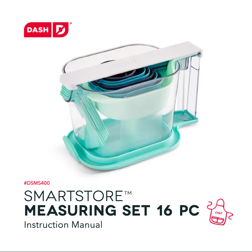 Imagen de la primera página del manual del dispositivo SmartStore 16 Piece Measuring Set DSMS400GBAQ16