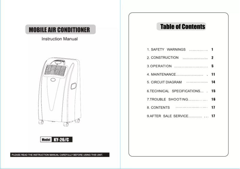 Página 1 del manual Manual de usuario Sencys KY-26