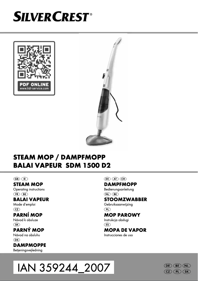 Imagen de la primera página del manual del dispositivo SDM 1500 D2