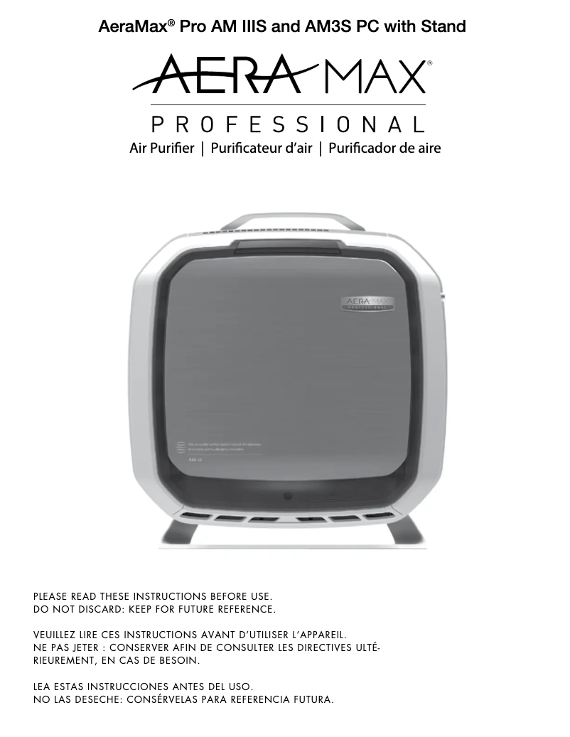 Página 1 del manual Manual de usuario Fellowes AeraMax Pro AM 3S
