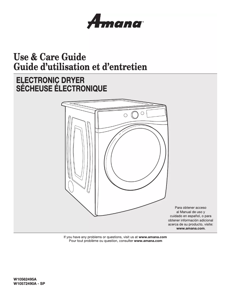 Página 1 del manual Manual de usuario Amana YNED5700BW