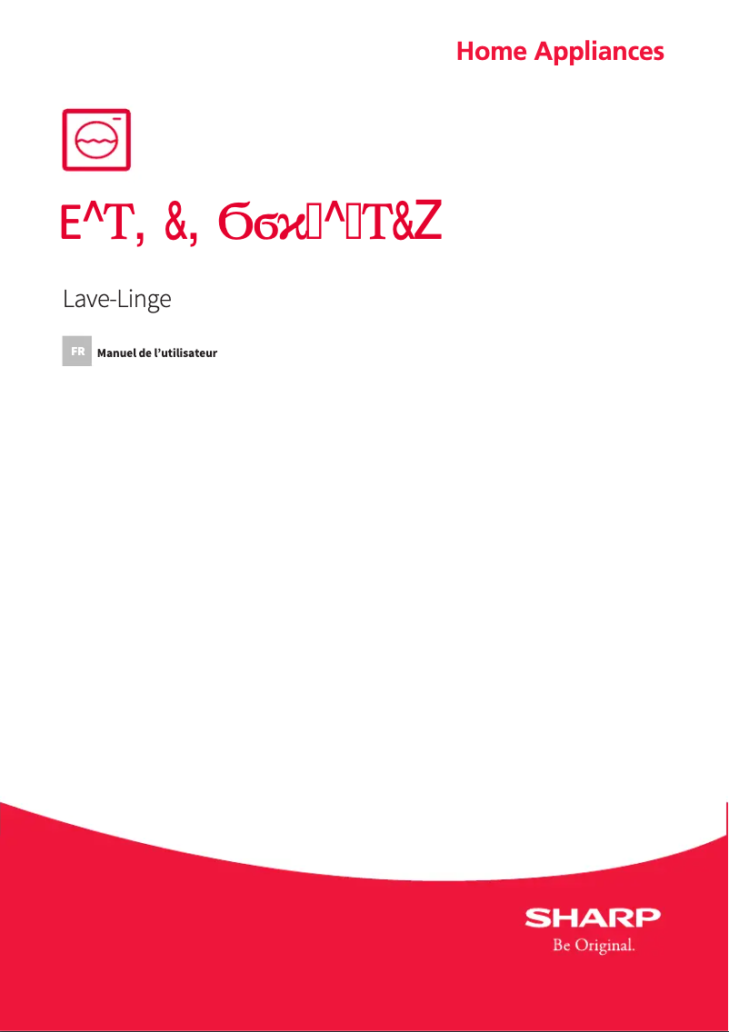 Página 1 del manual Manual de usuario Sharp ES-HFH014ESC-FR