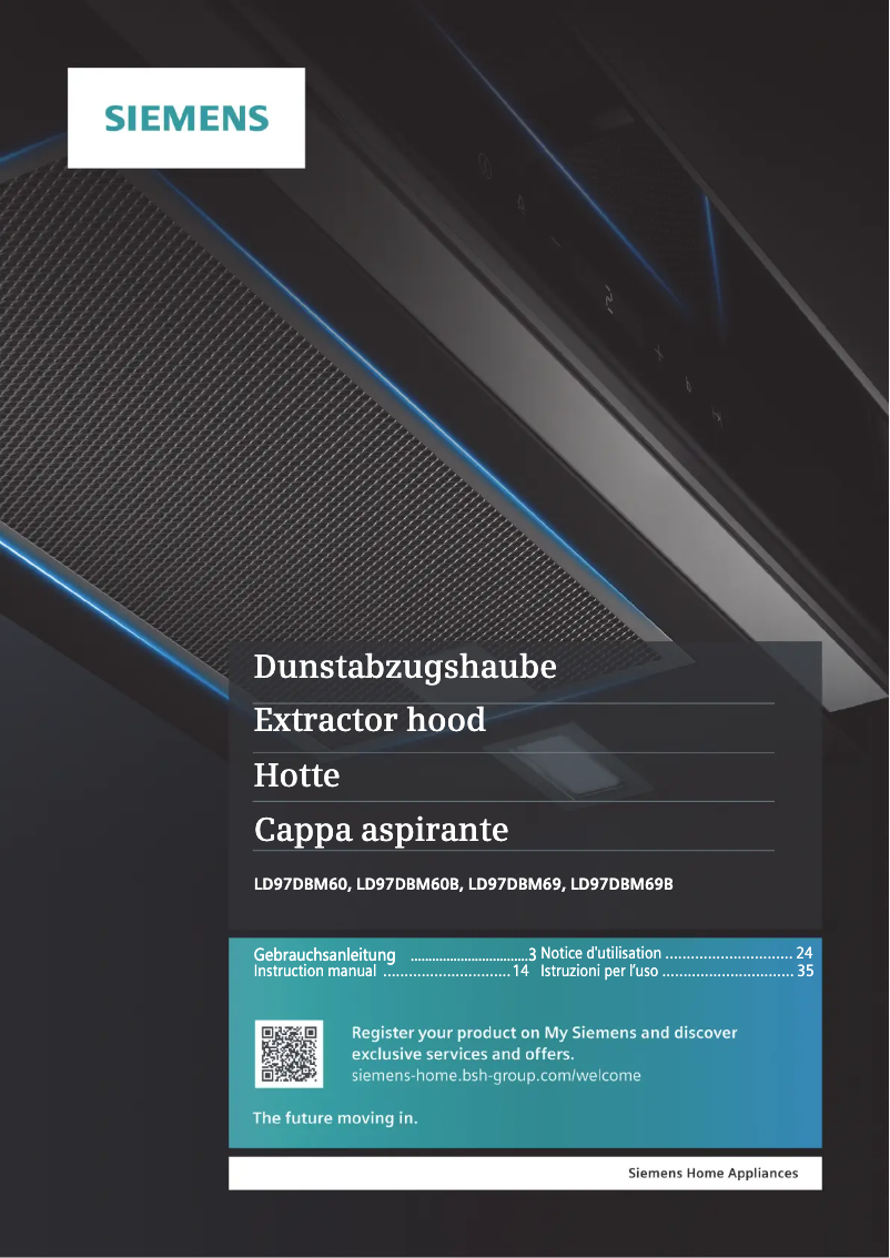 Imagen de la primera página del manual del dispositivo iQ700 LD97DBM69