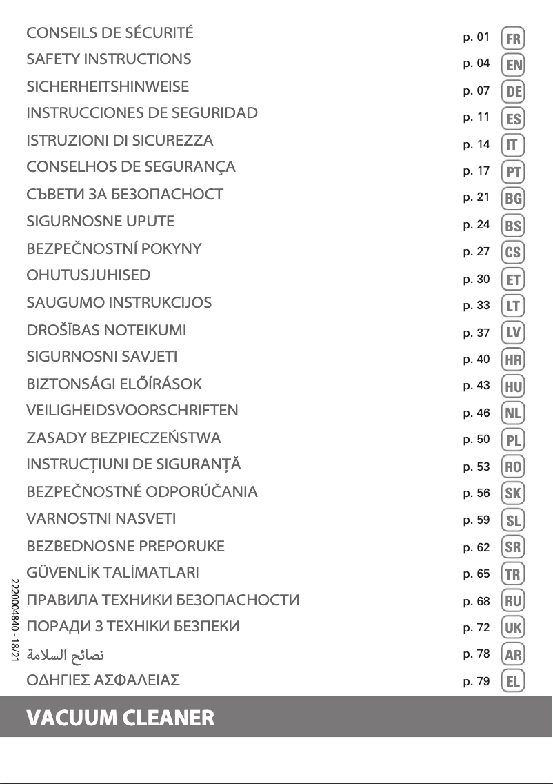 Imagen de la primera página del manual del dispositivo Green Force Max RO4933