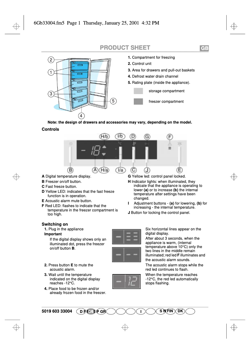 Imagen de la primera página del manual del dispositivo GKEA 205 Optima
