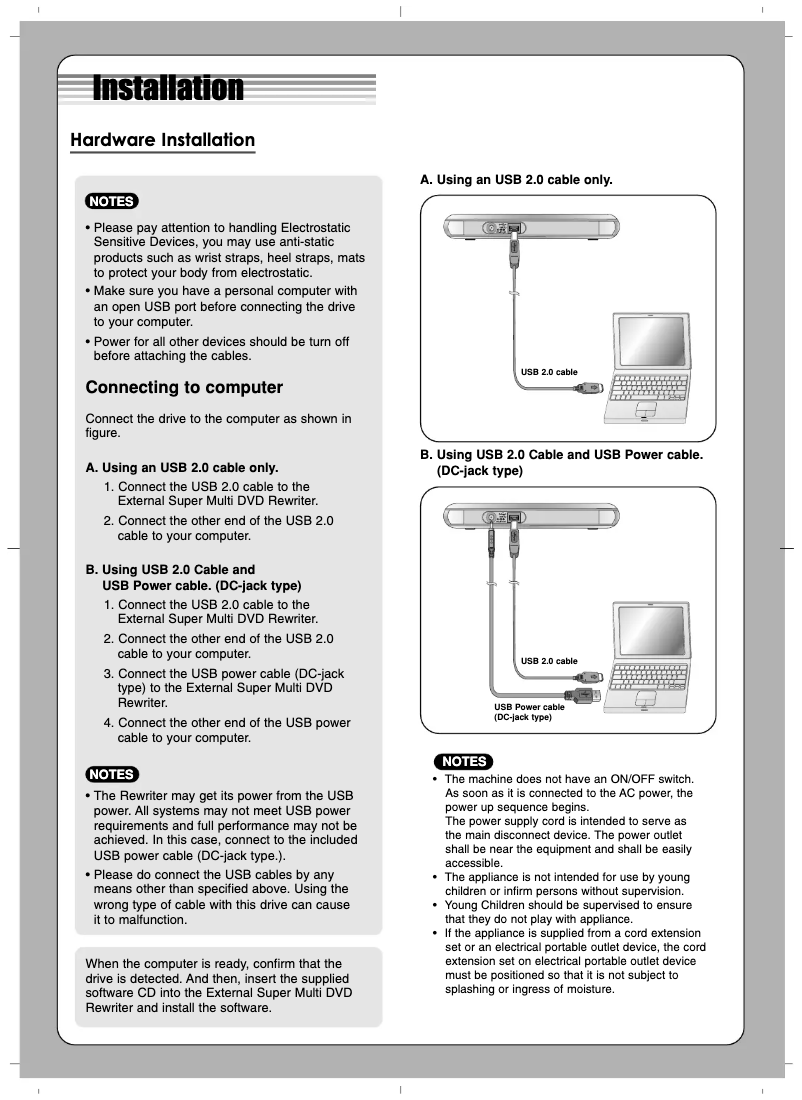 Imagen de la primera página del manual del dispositivo GP08LU11