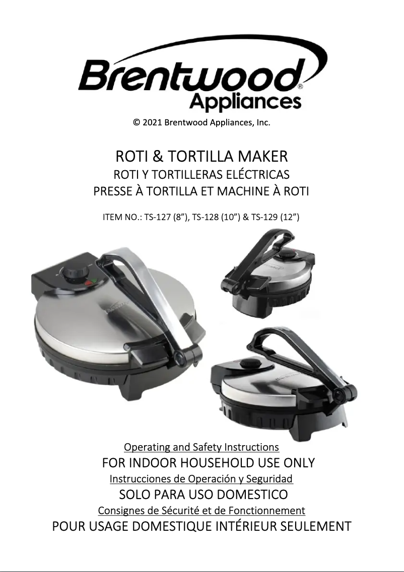 Página nº 1 - Manual de usuario Brentwood TS-129