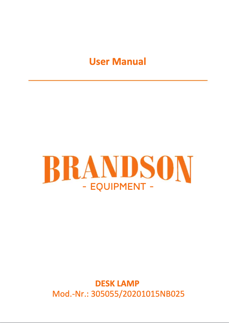 Página 1 del manual Manual de usuario Brandson 305055