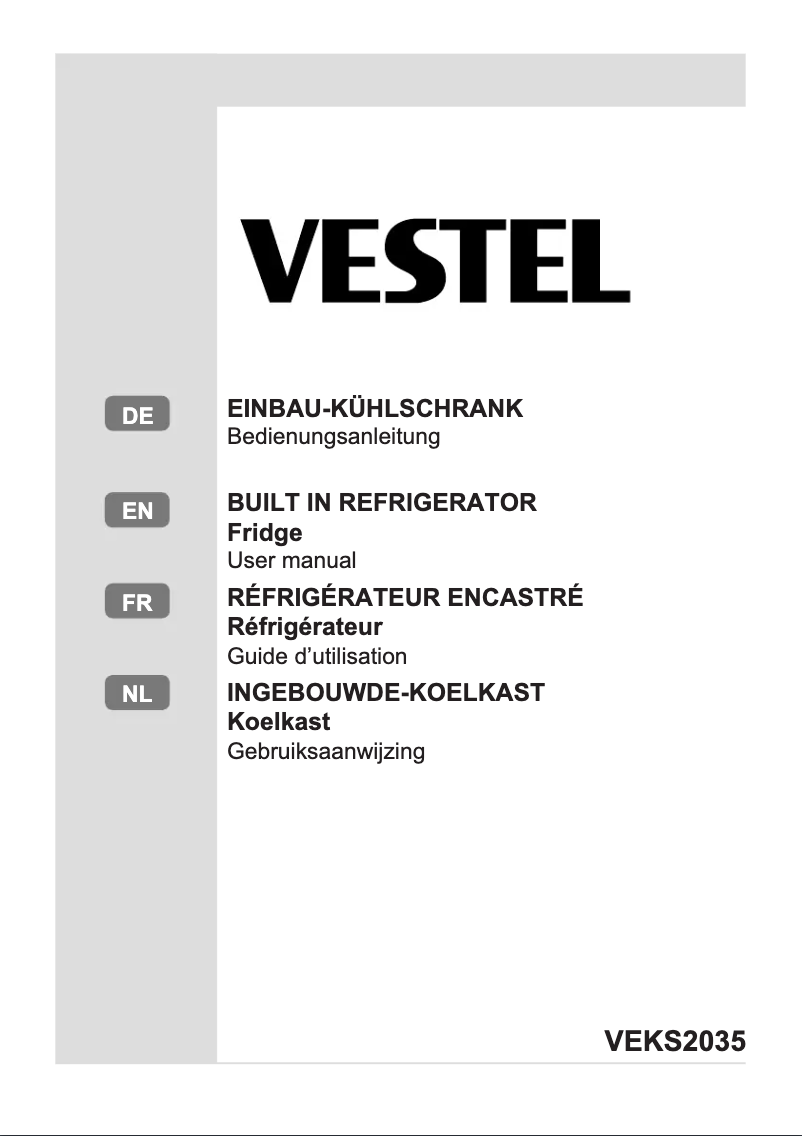 Página 1 del manual Manual de usuario Vestel VEKS2035