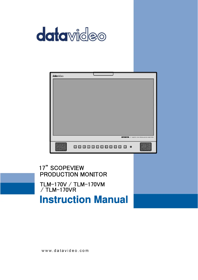 Imagen de la primera página del manual del dispositivo TLM-170VM