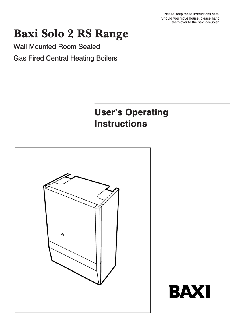 Página 1 del manual Manual de usuario Baxi Solo 2 40 RS