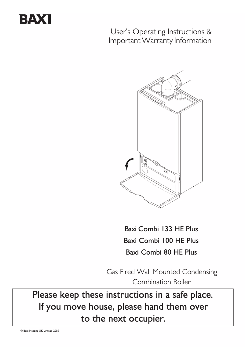 Imagen de la primera página del manual del dispositivo Combi 133 HE Plus