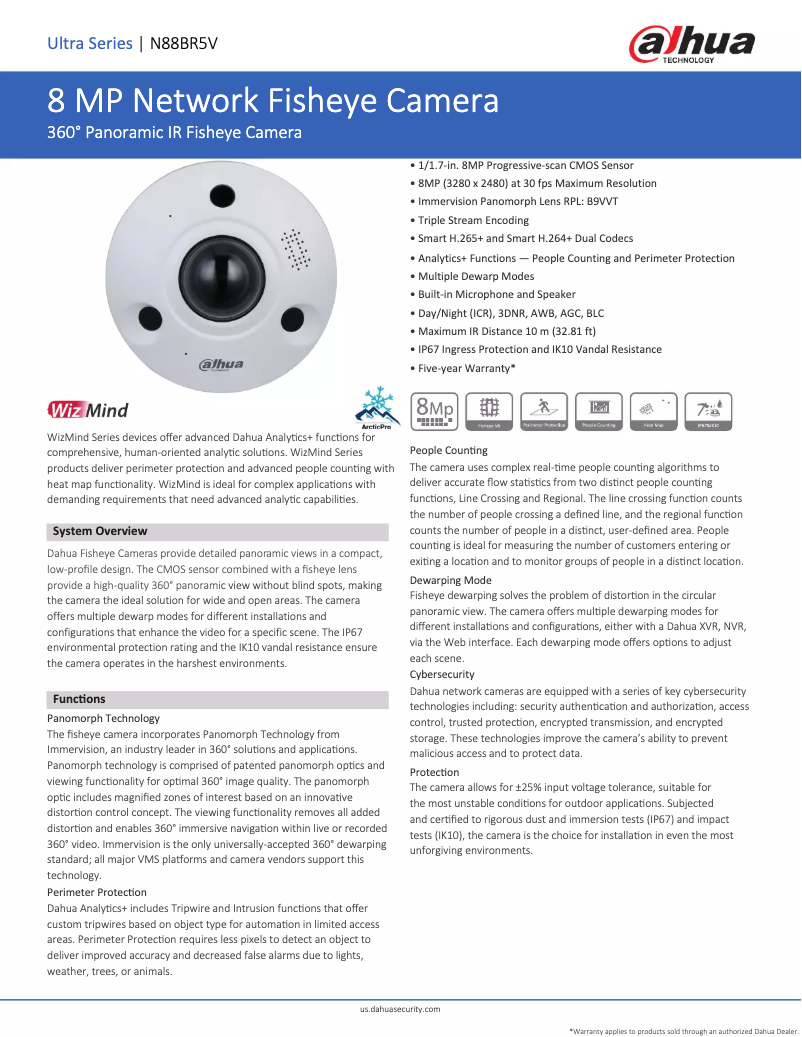 Página 1 del manual Manual de usuario Dahua Technology N88BR5V