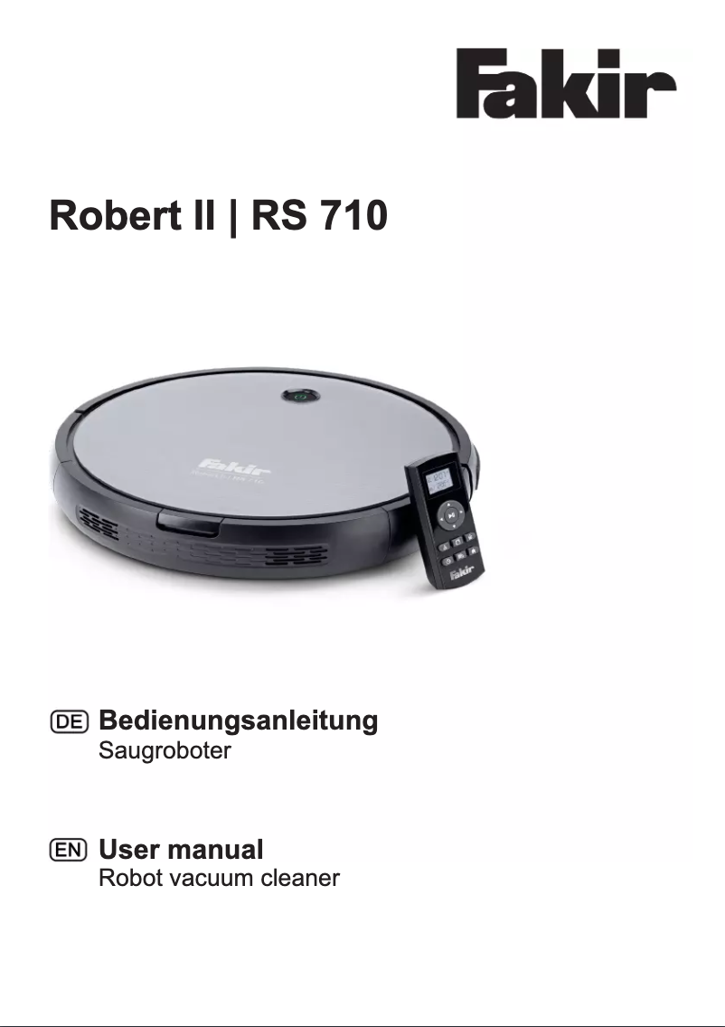 Imagen de la primera página del manual del dispositivo Robert II RS 710