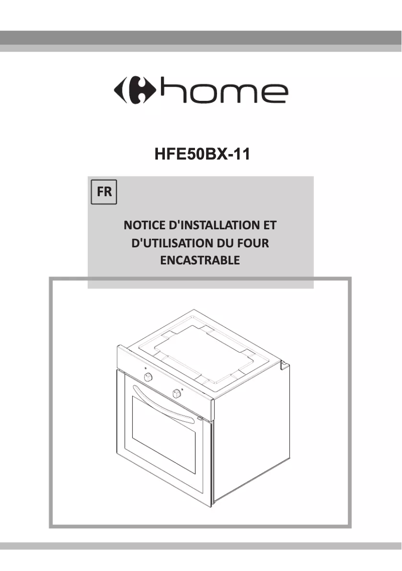 Página 1 del manual Manual de usuario Carrefour Home HFE50BX11
