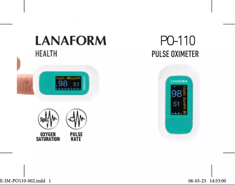 Página 1 del manual Manual de usuario Lanaform PO-110