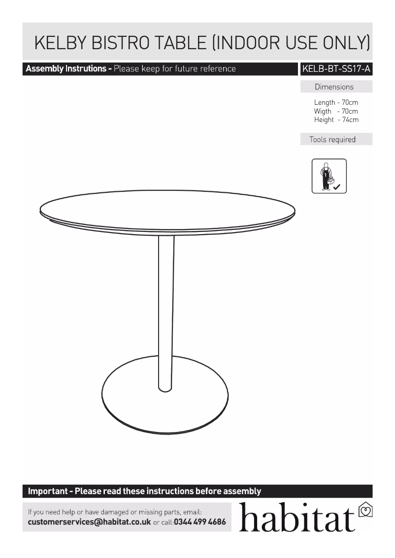 Imagen de la primera página del manual del dispositivo Kelby