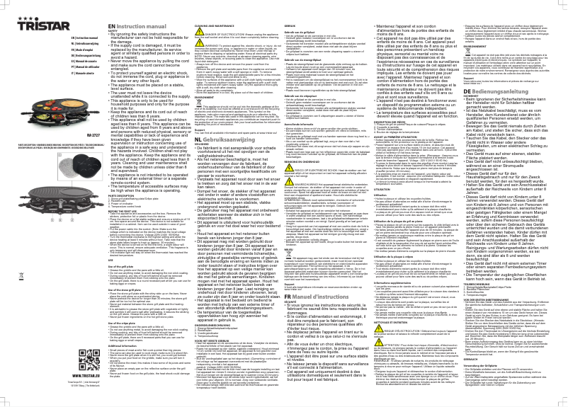 Página nº 1 - Manual de usuario TriStar RA-2727