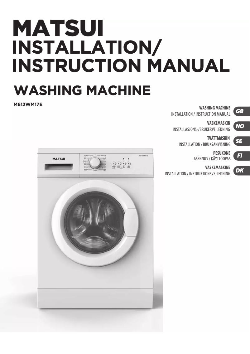 Imagen de la primera página del manual del dispositivo M612WM17E