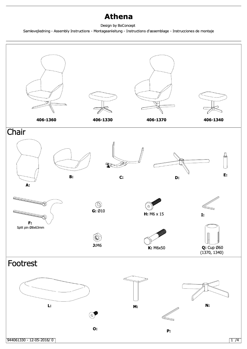 Imagen de la primera página del manual del dispositivo Athena