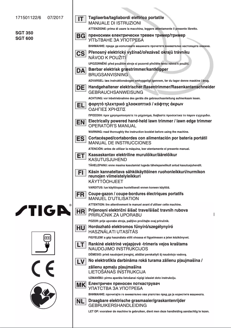 Página nº 1 - Manual de usuario Stiga SGT 350