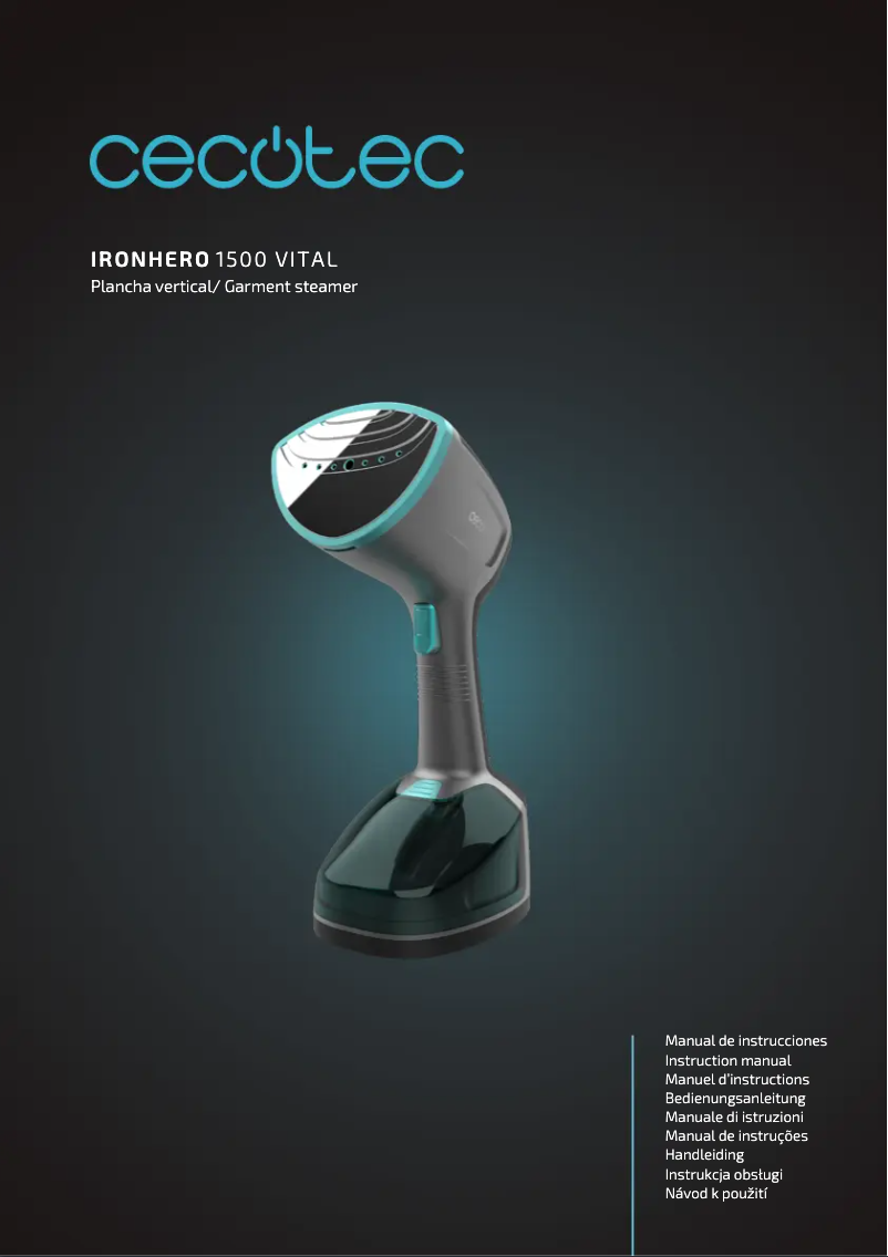 Imagen de la primera página del manual del dispositivo IronHero 1500 Vital